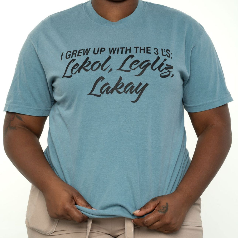 I GREW UP WITH THE 3 L( Lekol, Legliz , Lakay)